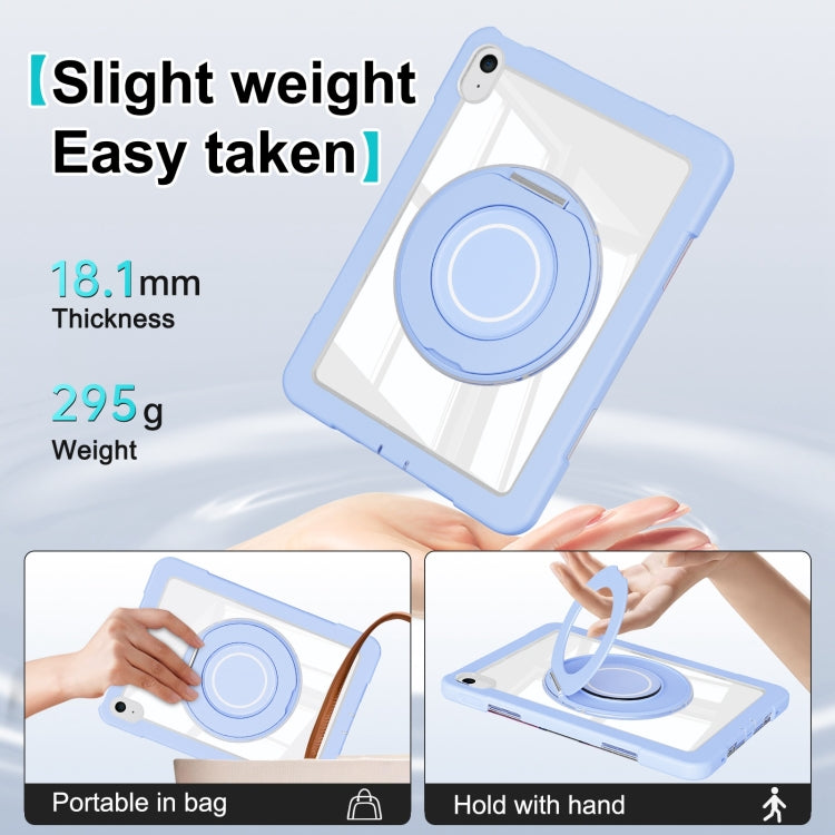 For iPad 2025 / 2022 Crystal Armor PC Hybrid TPU Tablet Case(Blue)