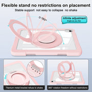 For iPad 10th Gen 10.9 2022 Crystal Armor PC Hybrid TPU Tablet Case(Pink)