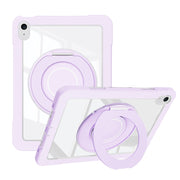 For iPad 10th Gen 10.9 2022 Crystal Armor PC Hybrid TPU Tablet Case(Purple)