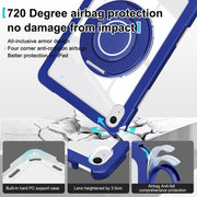 For iPad 10th Gen 10.9 2022 Crystal Armor PC Hybrid TPU Tablet Case(Dark Blue)
