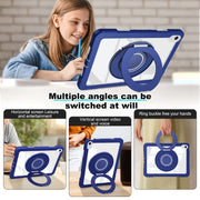 For iPad 10th Gen 10.9 2022 Crystal Armor PC Hybrid TPU Tablet Case(Dark Blue)