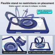 For iPad 10th Gen 10.9 2022 Crystal Armor PC Hybrid TPU Tablet Case(Dark Blue)