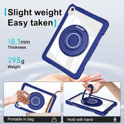 For iPad 10th Gen 10.9 2022 Crystal Armor PC Hybrid TPU Tablet Case(Dark Blue)