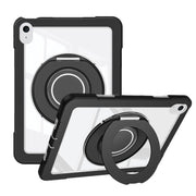 For iPad 2025 / 2022 Crystal Armor PC Hybrid TPU Tablet Case(Black)
