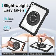 For iPad 2025 / 2022 Crystal Armor PC Hybrid TPU Tablet Case(Black)