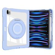 For iPad Pro 11 2022 / 2021 / 2020 Crystal Armor PC Hybrid TPU Tablet Case(Blue)