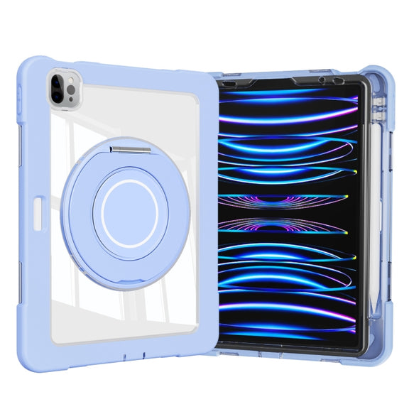 For iPad Pro 11 2022 / 2021 / 2020 Crystal Armor PC Hybrid TPU Tablet Case(Blue)