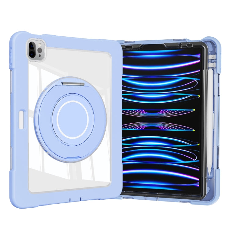 For iPad Pro 11 2022 / 2021 / 2020 Crystal Armor PC Hybrid TPU Tablet Case(Blue)
