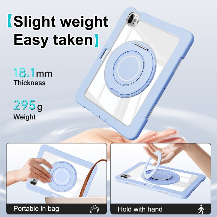 For iPad Pro 11 2022 / 2021 / 2020 Crystal Armor PC Hybrid TPU Tablet Case(Blue)