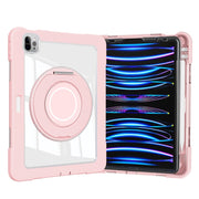 For iPad Pro 11 2022 / 2021 / 2020 Crystal Armor PC Hybrid TPU Tablet Case(Pink)