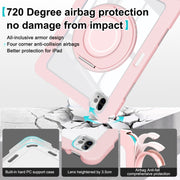 For iPad Pro 11 2022 / 2021 / 2020 Crystal Armor PC Hybrid TPU Tablet Case(Pink)