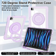 For iPad Pro 11 2022 / 2021 / 2020 Crystal Armor PC Hybrid TPU Tablet Case(Purple)