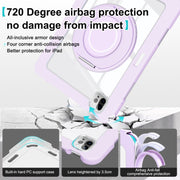 For iPad Pro 11 2022 / 2021 / 2020 Crystal Armor PC Hybrid TPU Tablet Case(Purple)
