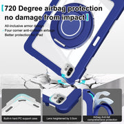 For iPad Pro 11 2022 / 2021 / 2020 Crystal Armor PC Hybrid TPU Tablet Case(Dark Blue)