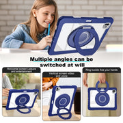 For iPad Pro 11 2022 / 2021 / 2020 Crystal Armor PC Hybrid TPU Tablet Case(Dark Blue)