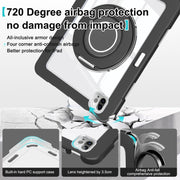 For iPad Pro 11 2022 / 2021 / 2020 Crystal Armor PC Hybrid TPU Tablet Case(Black)