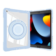 For iPad 10.2 2021 / 2020 / 2019 Crystal Armor PC Hybrid TPU Tablet Case(Blue)