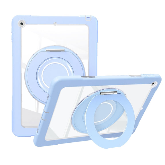 For iPad 10.2 2021 / 2020 / 2019 Crystal Armor PC Hybrid TPU Tablet Case(Blue)