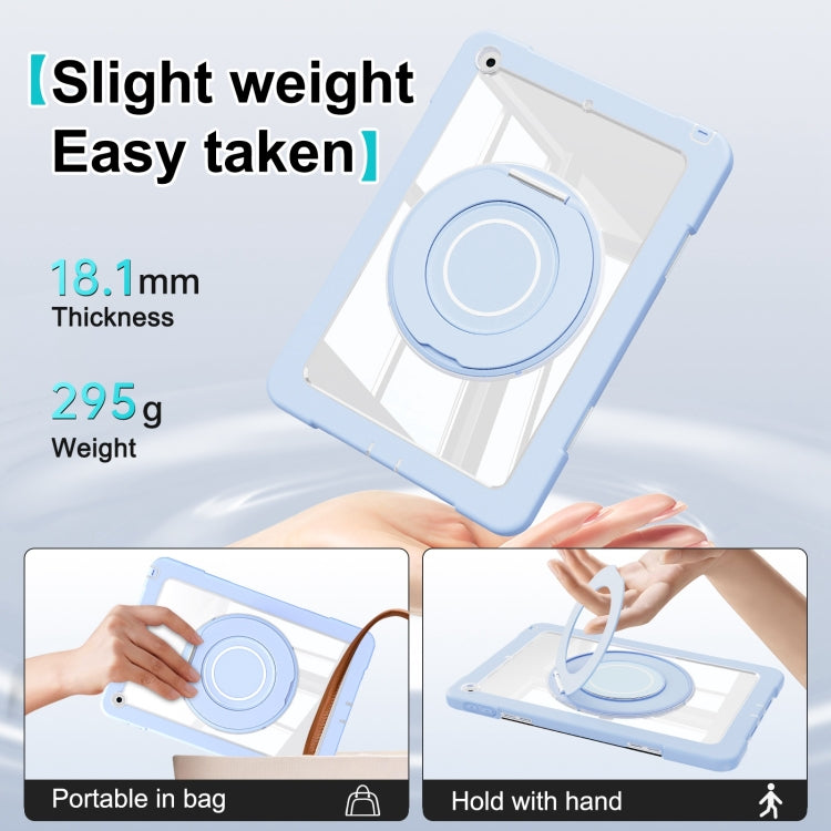 For iPad 10.2 2021 / 2020 / 2019 Crystal Armor PC Hybrid TPU Tablet Case(Blue)