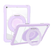 For iPad 10.2 2021 / 2020 / 2019 Crystal Armor PC Hybrid TPU Tablet Case(Purple)