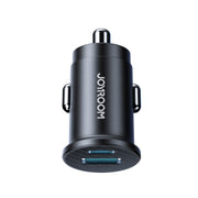 JOYROOM JR-CCN16 15W USB-A and USB-C Mini Car Charger(Black)