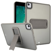 For iPad 9.7 inch 2018 / 2017 Skin Feel Holder PC Hybrid TPU Tablet Case(Grey)
