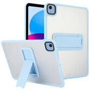For iPad 2025 / 2022 Skin Feel Holder PC Hybrid TPU Tablet Case(Light Blue)