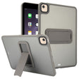 For iPad Air 2 9.7 Skin Feel Holder PC Hybrid TPU Tablet Case(Grey) - More iPad Cases by PMC Jewellery | Online Shopping South Africa | PMC Jewellery | Buy Now Pay Later Mobicred