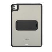 For iPad Pro 11 2024 Skin Feel Holder PC Hybrid TPU Tablet Case(Black)