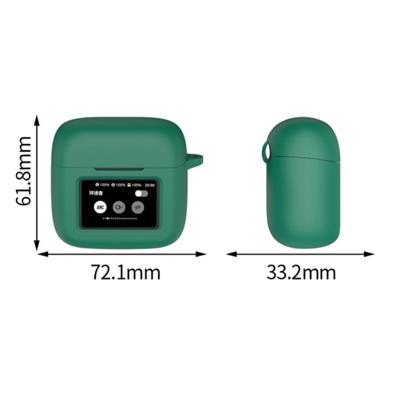 For JBL Tour Pro 3 Silicone Wireless Earphone Protective Case(Black)