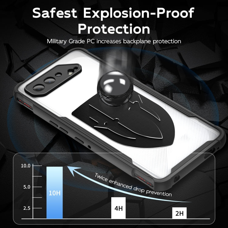 For ASUS ROG Phone 5 Cooling 3 in 1 Phone Case(Black)