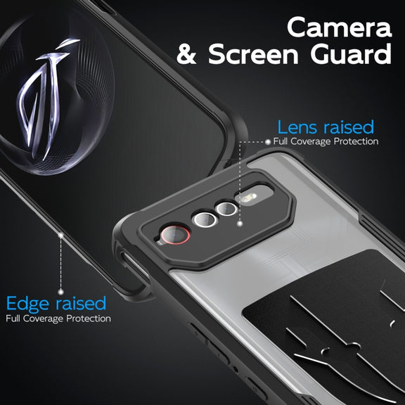 For ASUS ROG Phone 7 / 6 Cooling 3 in 1 Phone Case(Black)