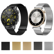 For Huawei Watch GT5 41mm Daul-section Magnetic Milan Steel Mesh Watch Band(Gold)