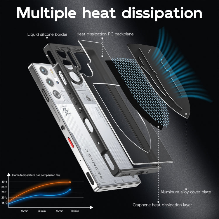 For ZTE nubia Red Magic 9 Pro / 9S Pro Cooling 3 in 1 Phone Case(Black)