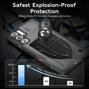For ZTE nubia Red Magic 9 Pro / 9S Pro Cooling 3 in 1 Phone Case(Black)