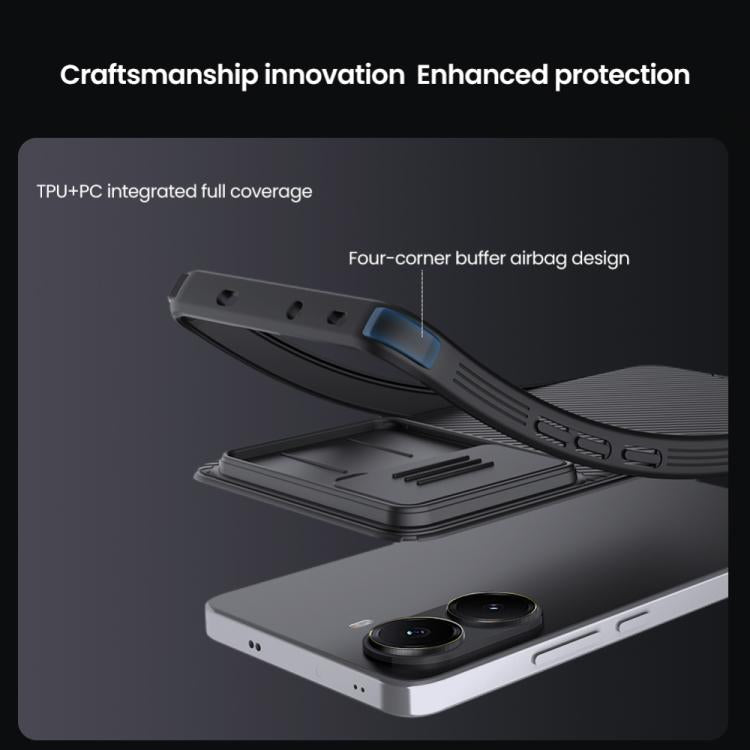For Xiaomi Poco X7 Pro NILLKIN CamShield Pro PC Phone Case(Black)