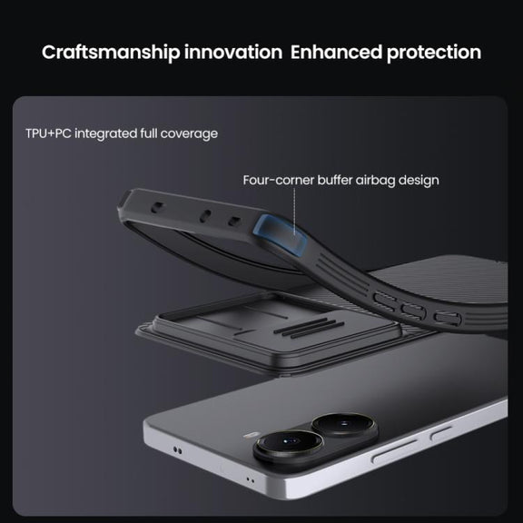 For Xiaomi Poco X7 Pro NILLKIN CamShield Pro PC Phone Case(Black)