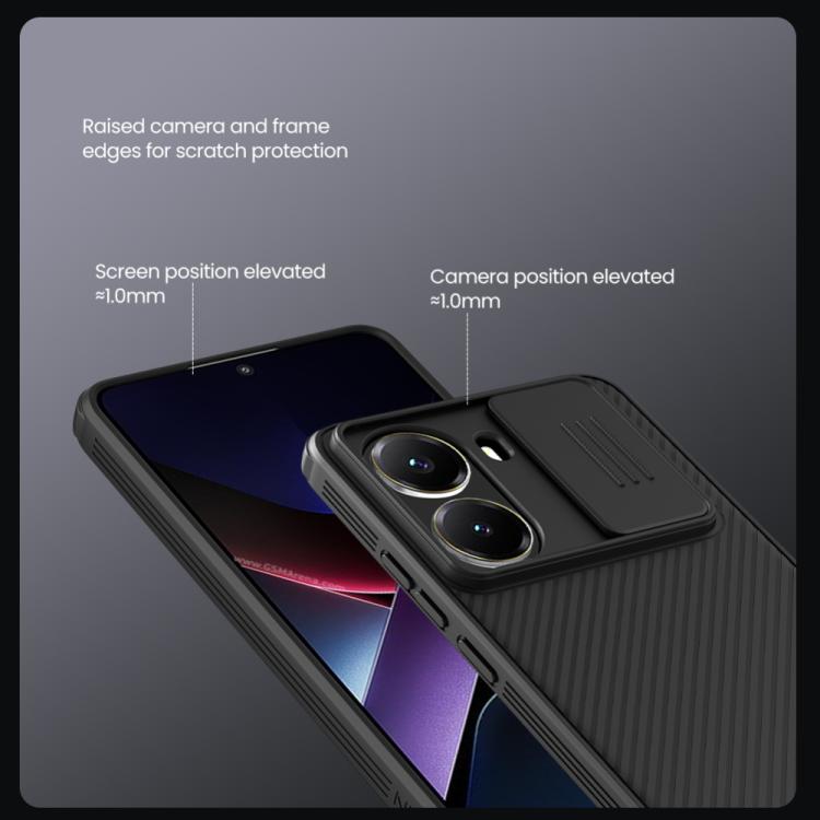 For Xiaomi Poco X7 Pro NILLKIN CamShield Pro PC Phone Case(Black)