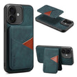 For iPhone 16 ESEBLE E2 Retro Texture Card Slots MagSafe RFID Leather Case(Dark Green) - free shipping - PMC Jewellery - Order now!