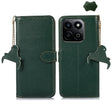 For Honor Play 60 Plus Genuine Leather Litchi Texture RFID Leather Phone Case(Green) - free shipping - PMC TechLife - Order now!