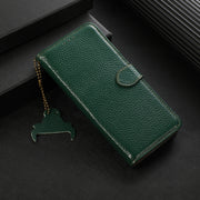 For Honor X9c Genuine Leather Litchi Texture RFID Leather Phone Case(Green)