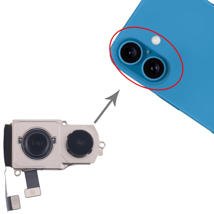 For iPhone 16 Plus Back Facing Camera