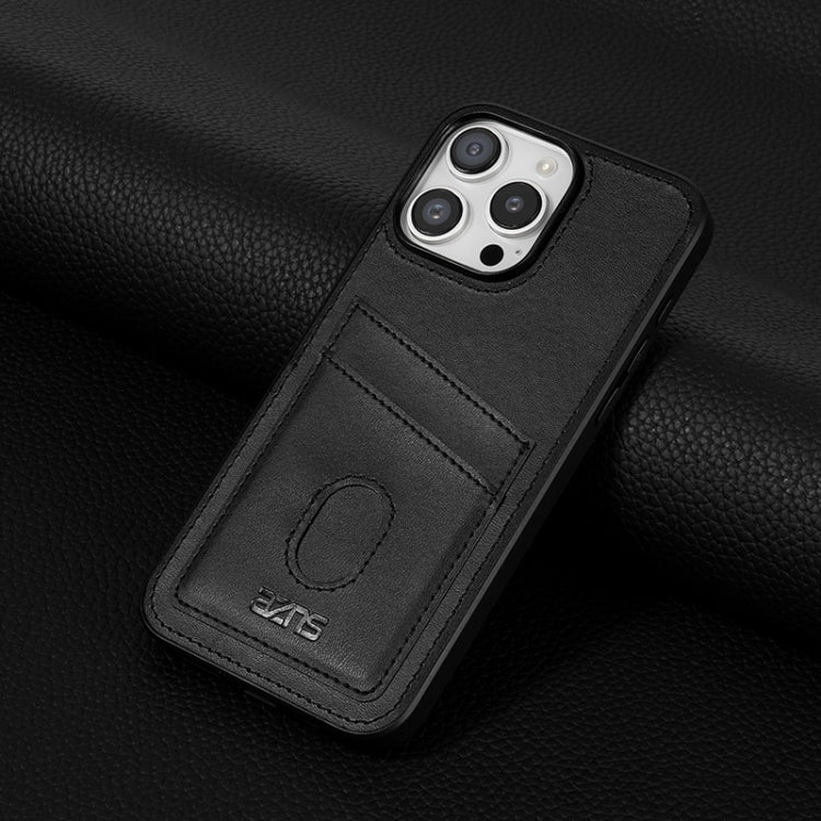 For iPhone 16 Pro Max AZNS K1 Series Card Slot Business Phone Case(Black)