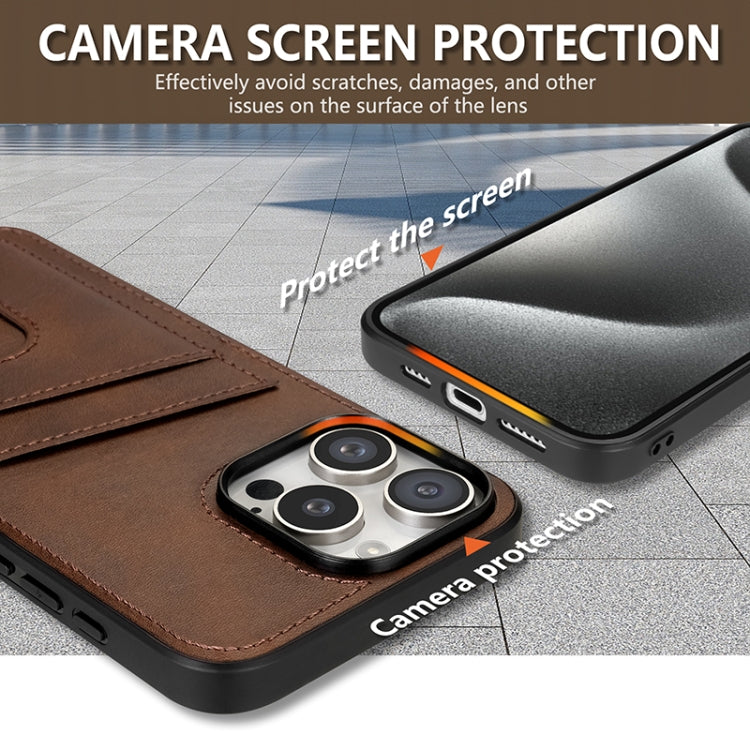 For iPhone 16 Pro Max AZNS K1 Series Card Slot Business Phone Case(Blue)