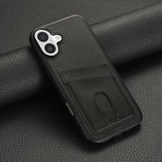 For iPhone 16 Plus AZNS K1 Series Card Slot Business Phone Case(Black)