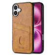 For iPhone 16 Plus AZNS K1 Series Card Slot Business Phone Case(Yellow) - iPhone 16 Plus Cases by AZNS | Online Shopping South Africa | PMC Jewellery | Buy Now Pay Later Mobicred