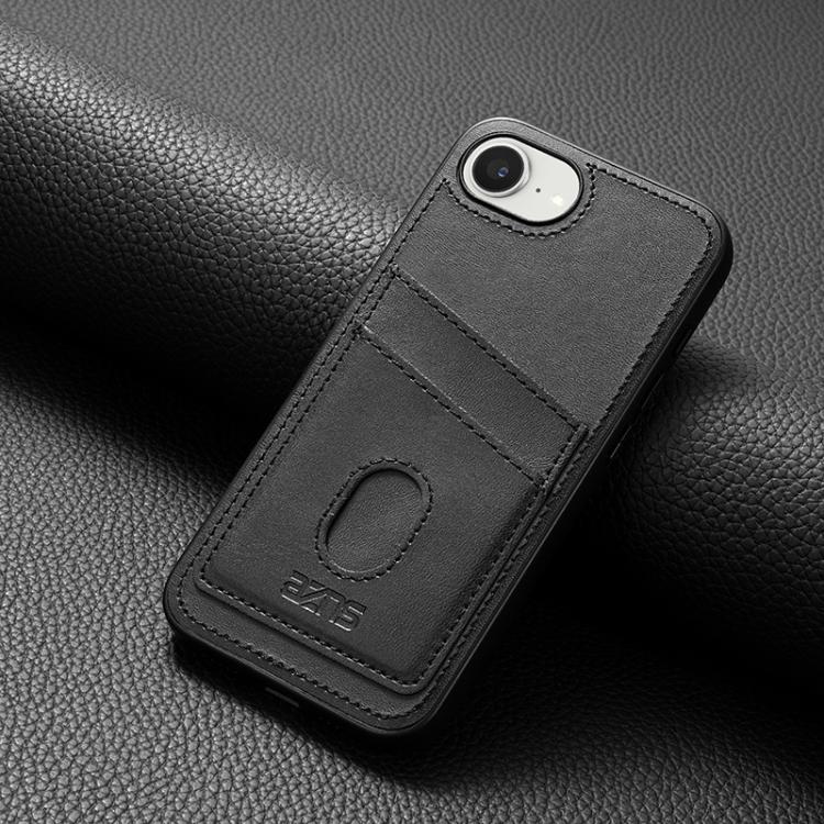 For iPhone 16e AZNS K1 Series Card Slot Business Phone Case(Black)