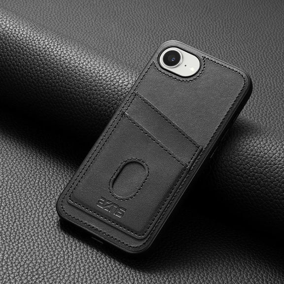 For iPhone 16e AZNS K1 Series Card Slot Business Phone Case(Black)