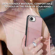 For iPhone 16e AZNS K1 Series Card Slot Business Phone Case(Black)