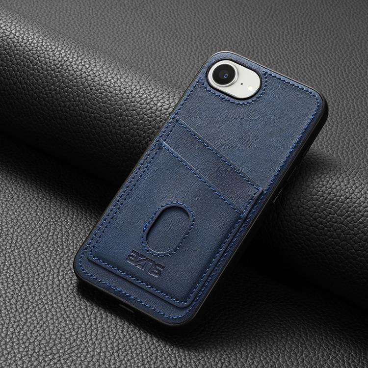 For iPhone 16e AZNS K1 Series Card Slot Business Phone Case(Blue)